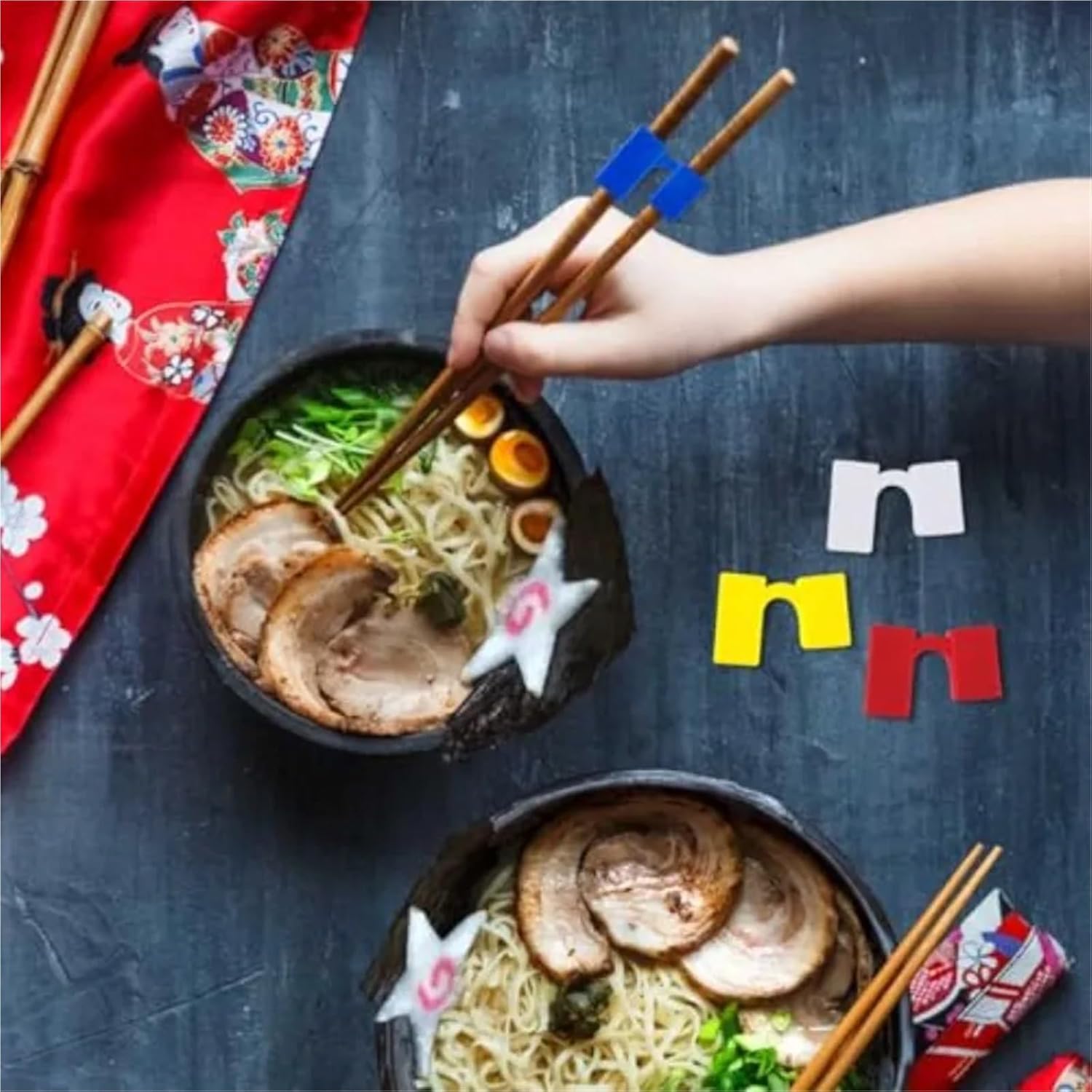 Reusable Chopstick Helpers 8 Pairs Training Chopstick for Beginner Replaceable Practice Chopsticks Trainers