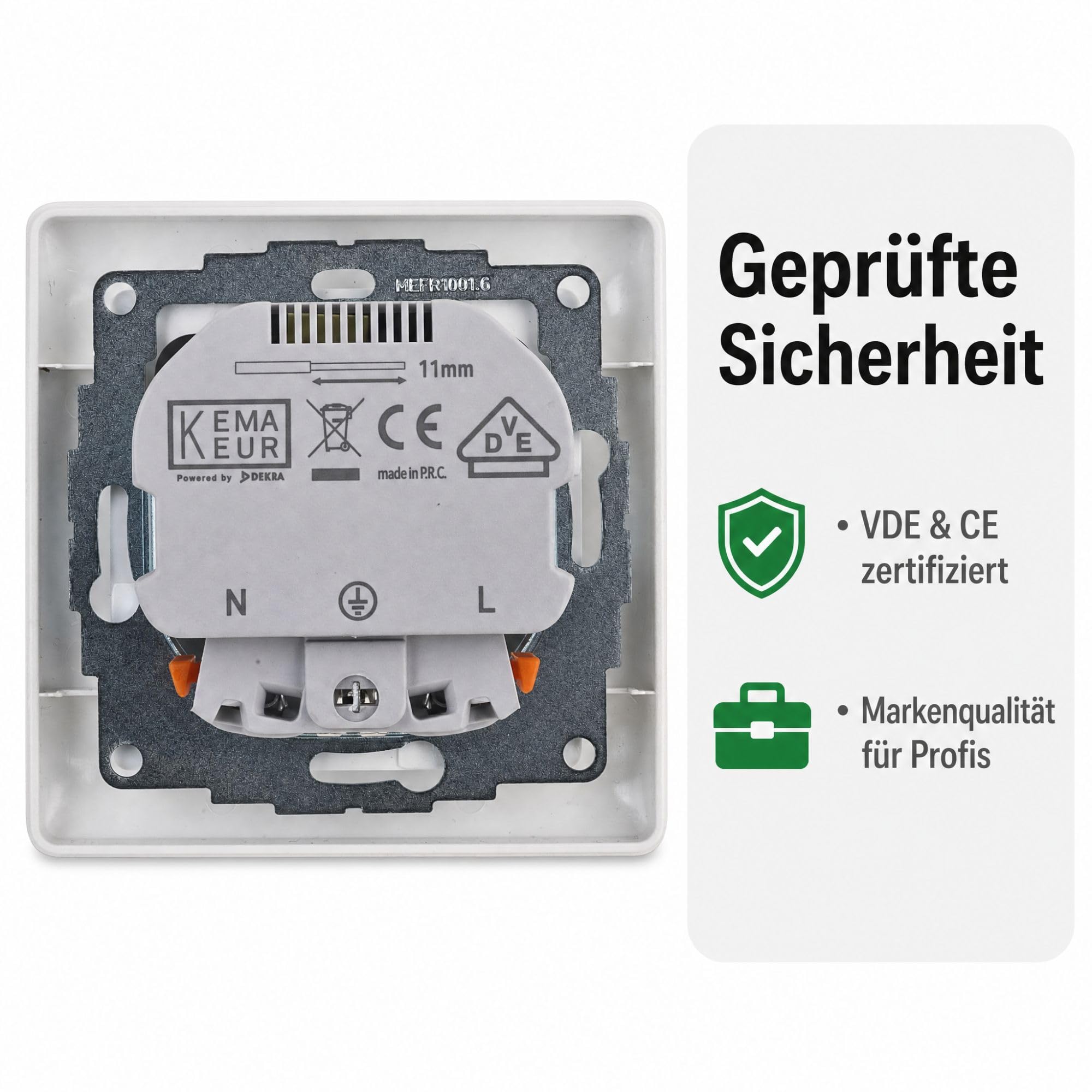 USB-Steckdose chargeMax unter Putz USB-A + USB-C mit Rahmen Ausführung 2USB, Tiefe nur 32mm, Set mit Abdeckung Busch Jaeger Balance Si alpinweiß glänzend
