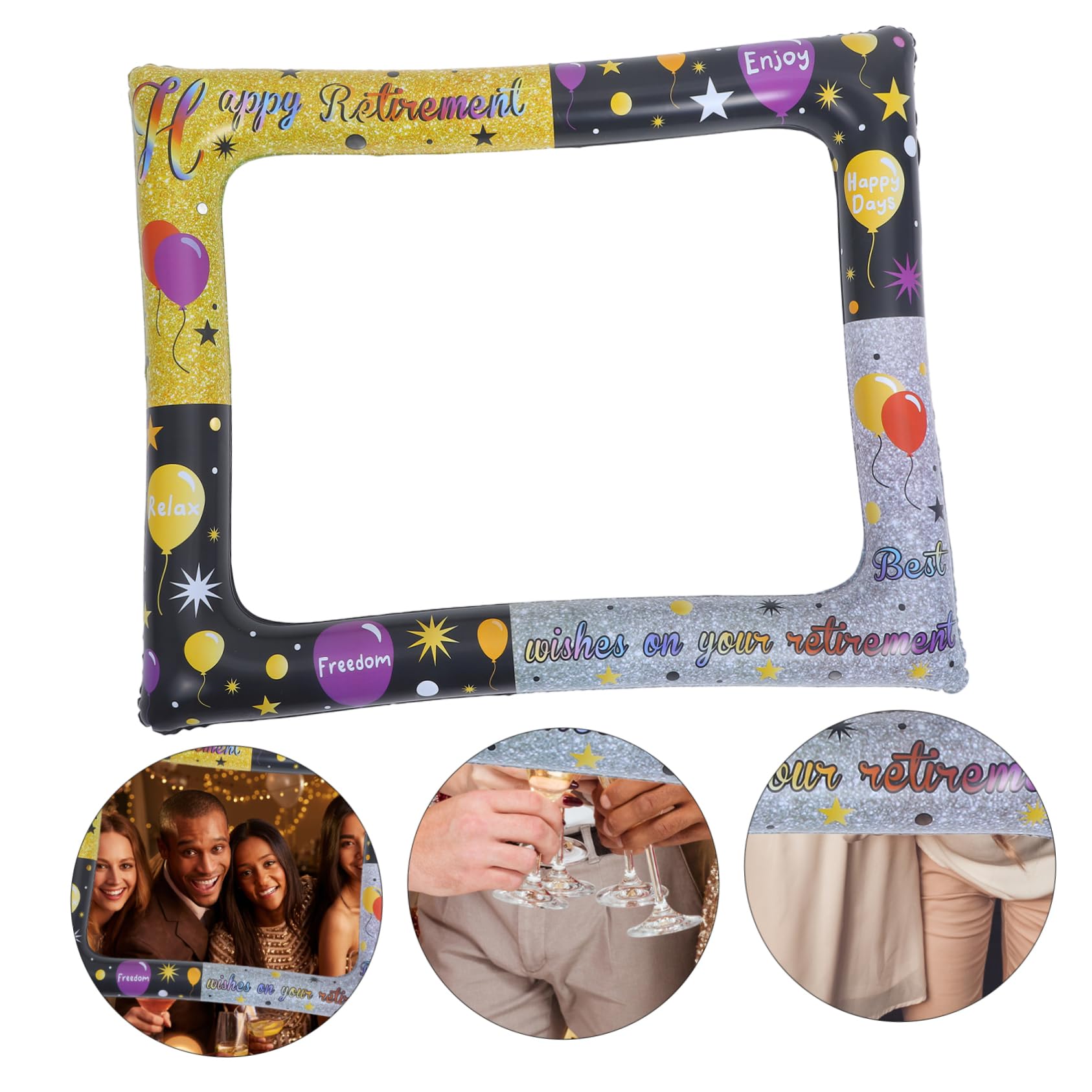 Amosfun 23 Pezzi Accessori Photo Booth Per 13° Compleanno, Aste In Legno Già Montate