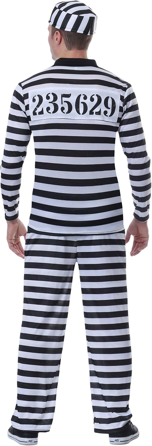 Miniatura 4 de Disfraz de Jailbird para hombre