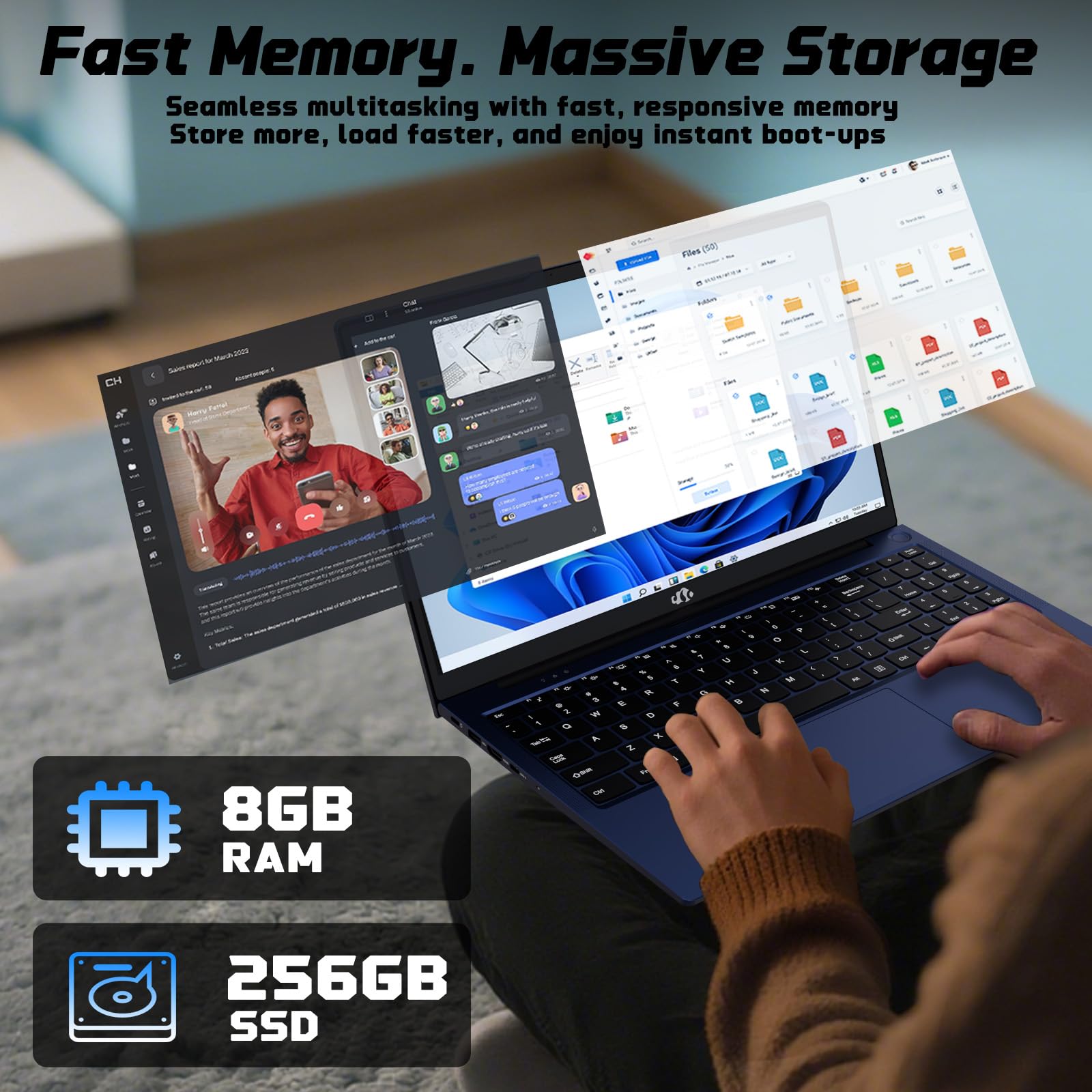NIMO 17.3" FHD IPS Student-Laptop-Computer - 16GB RAM 1TB