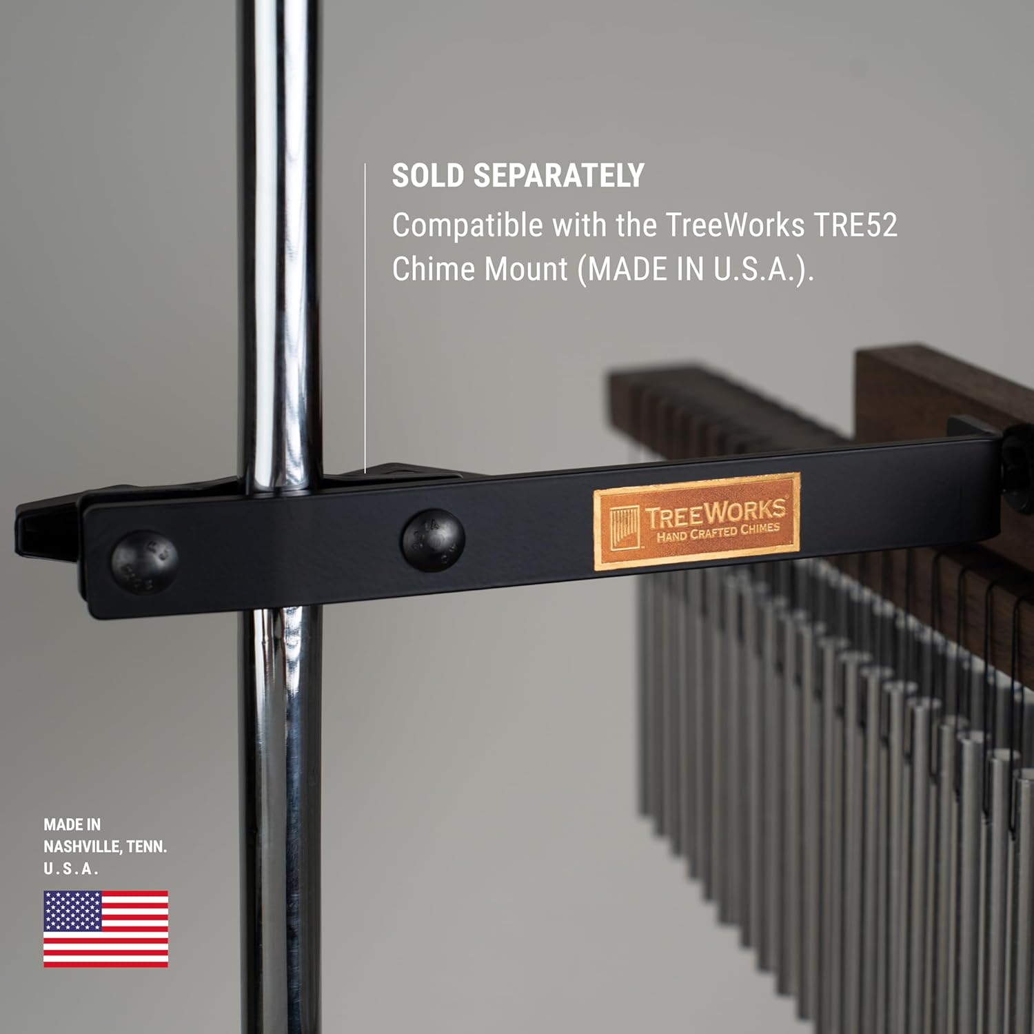 TreeWorks Chimes TRE35db Made in USA Large Double Row Bar Chime (VIDEO)