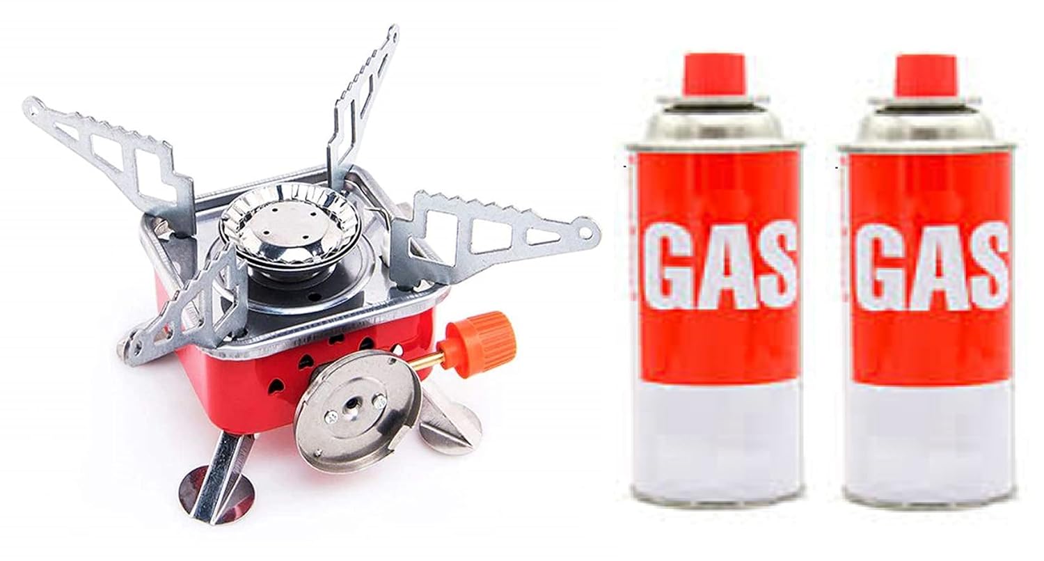 NH WORLD Combo of Ultra Light Portable Camping Stainless Steel Stove