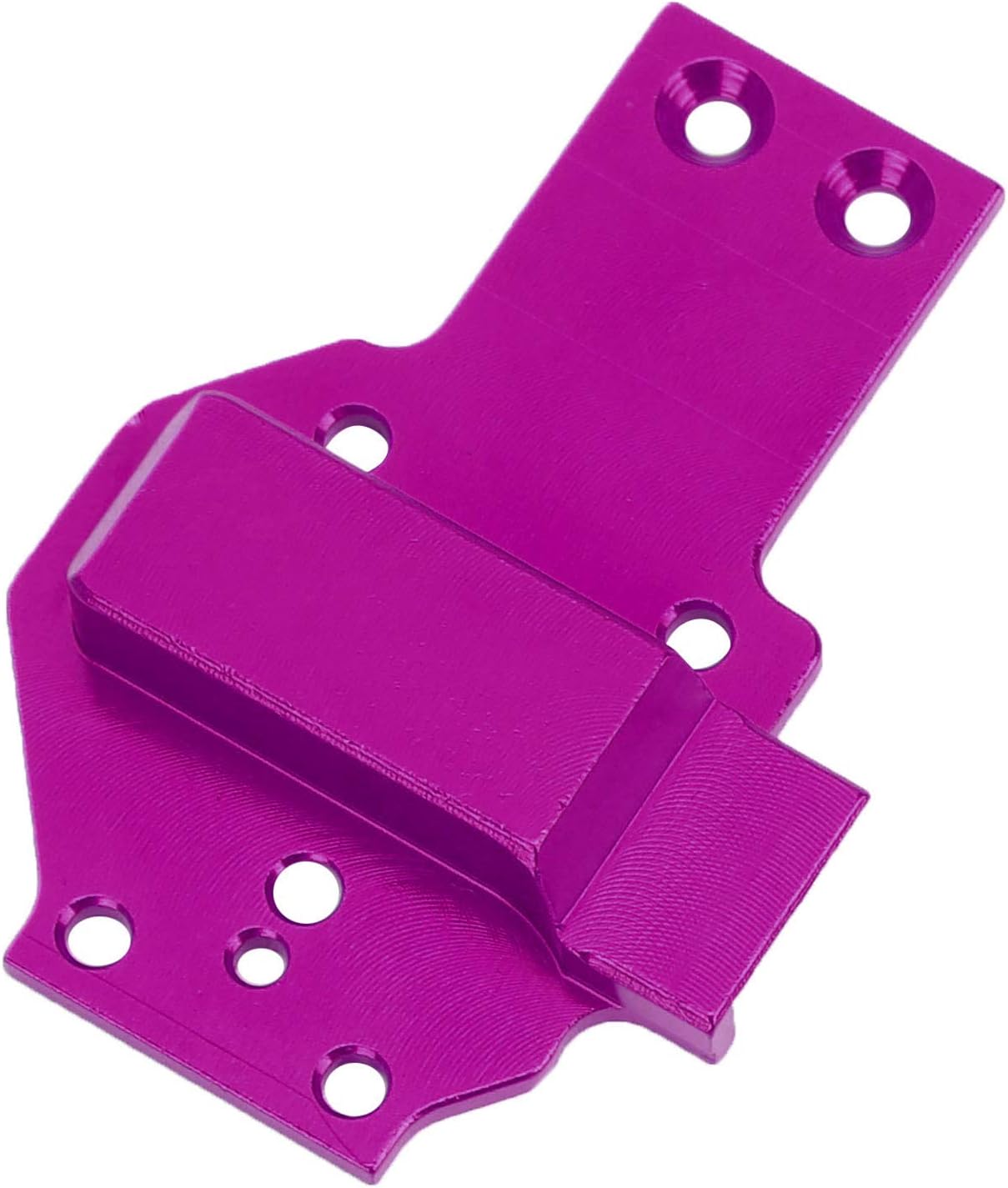 RC Radio Tray Mounting Plate, Aluminum Alloy Upgrade Part for 1/12 Scale RC Cars Replacement (Purple)