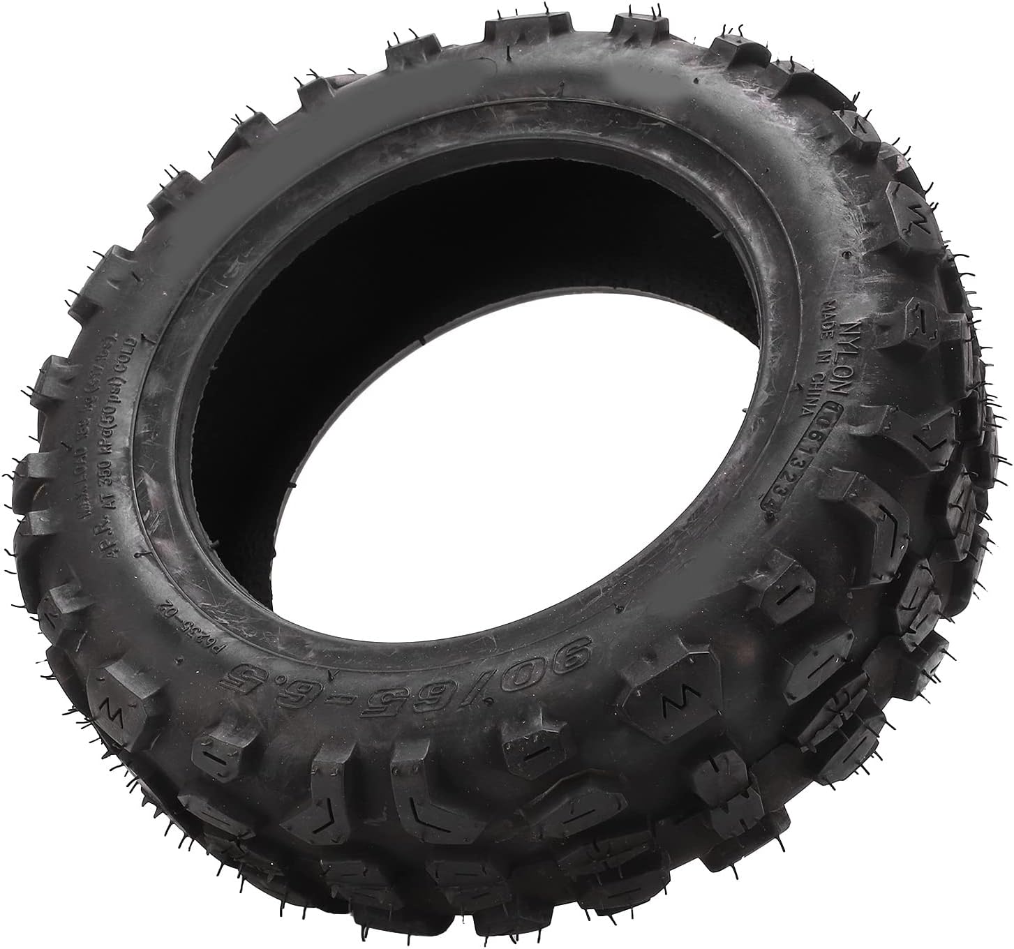 Electric Scooter Vacuum Tire,90/65‑6.5 Scooter Thickened Rubber Tubeless Tyre Vacuum Tire for Electric Scooter