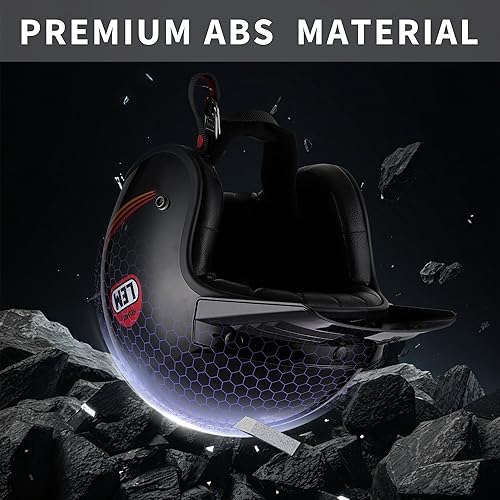 Miniatura 3 de LEM Cascos de motocicleta con cara abierta media retro, para hombres y mujeres, casco de motocicleta y scooter con certificado por DOT, estilo