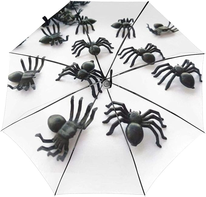 Funny Spider Travel Umbrella, Windproof Umbrella with Teflon Coating