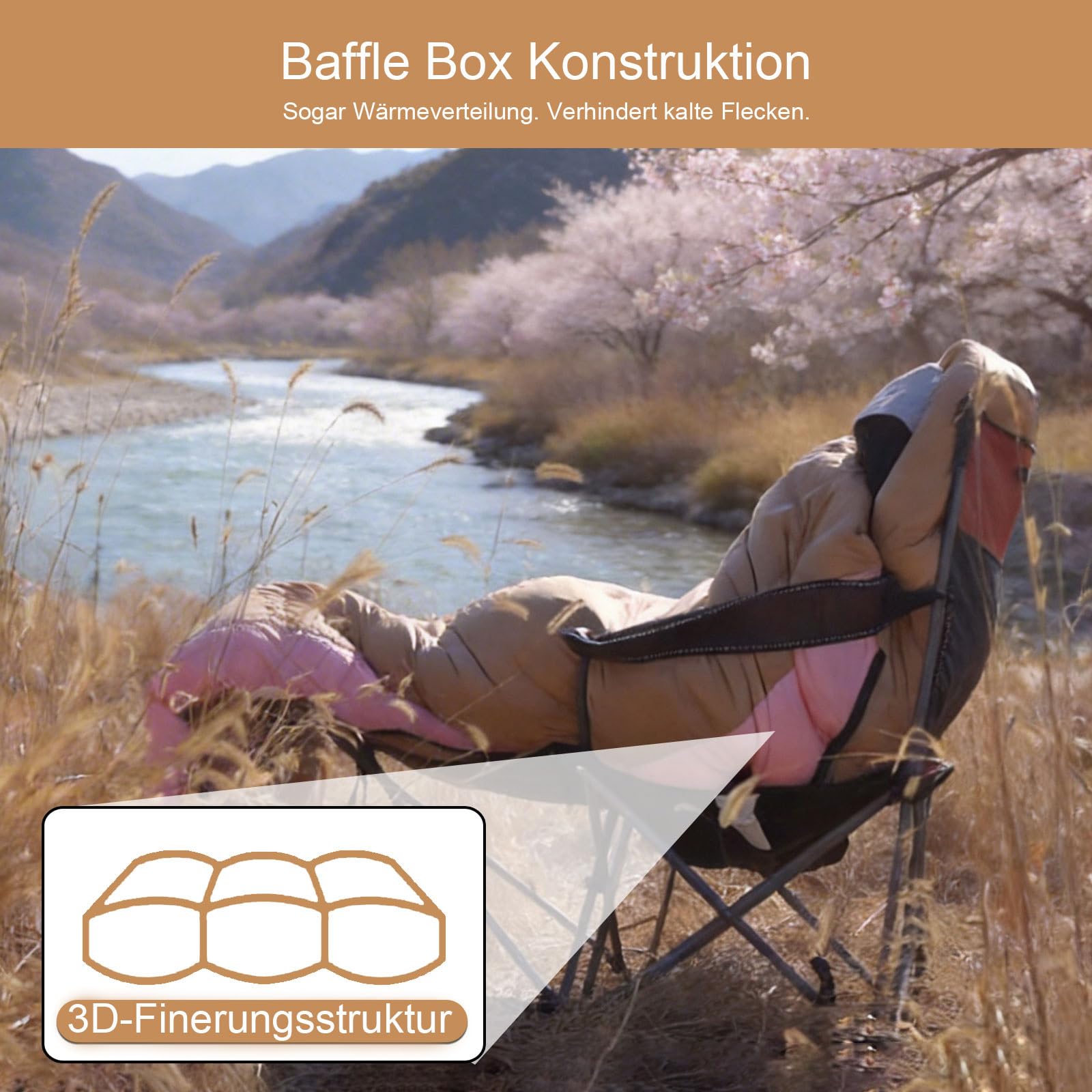 Daunen Deckenschlafsack (Rosa, 0 bis 12 Grad) | leichter kleiner schlafsack für 3~4 Jahreszeiten Camping, Wandern und Trekking