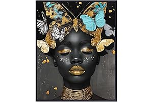 Black Wall Art Melanin Black Women African American Decor