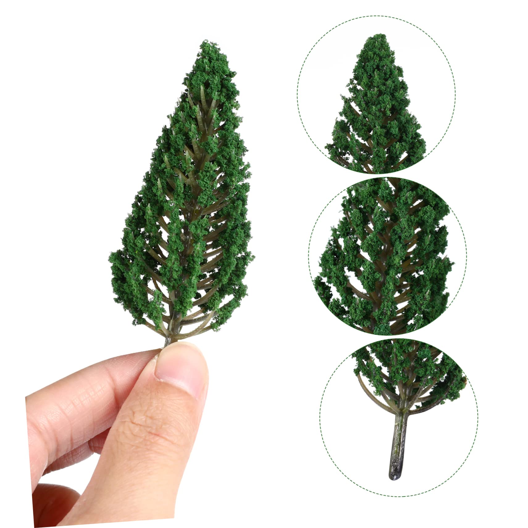 SHINEOFI 72pezzi Miniature Model Trees for Landscape Scenery Realistic Fake Trees for Train and Tables Craft Ornaments and Educational Play