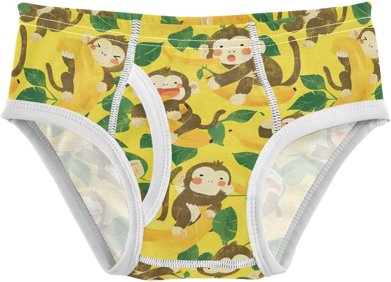 visesunny Boys Cotton Underwear Breathe Cartoon Printed Toddler Soft Training Briefs Size for Kids 2T-8Y