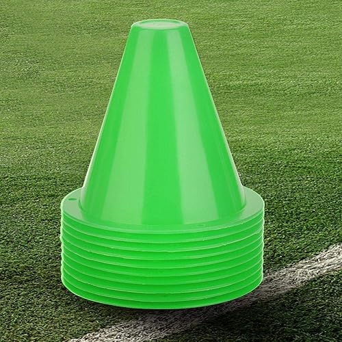 Miniatura 4 de 10pcs Conos de Fútbol Entrenamiento Conos de Tráfico para Entrenamiento Fútbol (Verde)