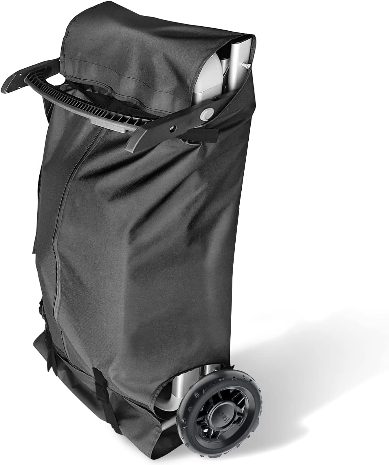 Housse Protection BBQ Weber Traveler 9010001 – 600D Étanche, Robuste, Avec Ouvertures Roues & Poignée