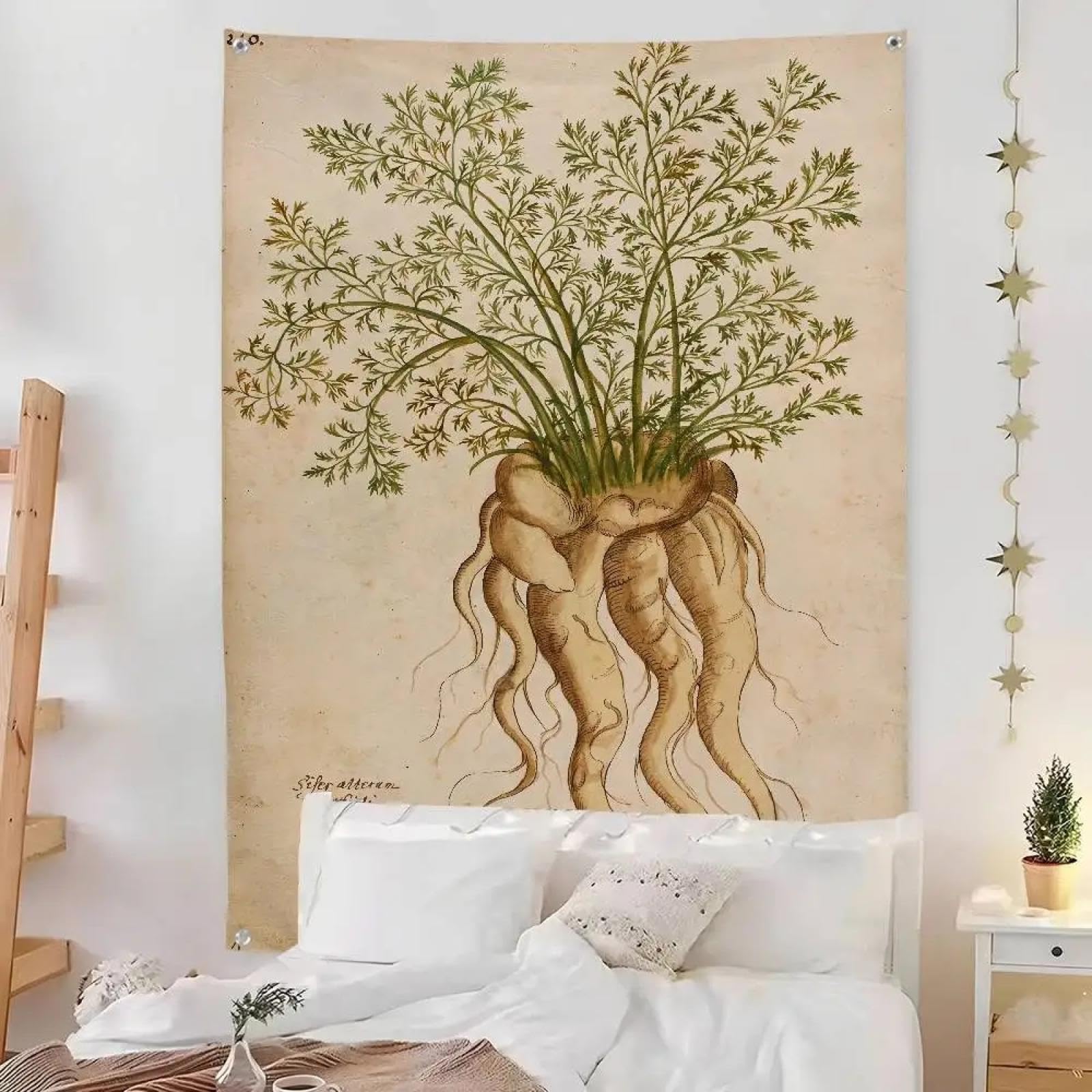 BMGKYAGL Classico dipinto retrò piante moda bandiera stanza camera da letto concerto sfondo stampato decorazione arte poster cornice 80x120cm