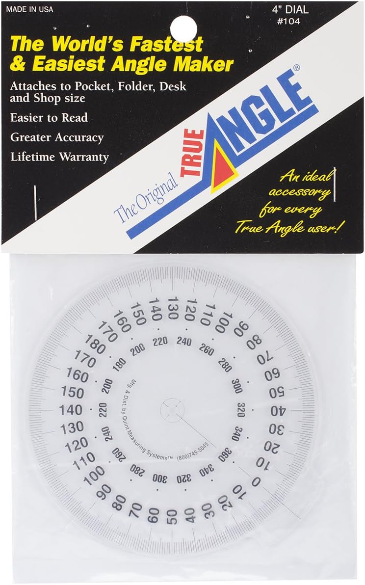 Quint Measuring Systems The Original True Angle Dial-4-inch, 4" Diameter