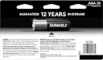 Duracell Coppertop AAA Batteries with Power Boost Ingredients, Triple A Batteries, 24 Count (Pack of 1) for Household and Office Devices, Alkaline AAA Battery
