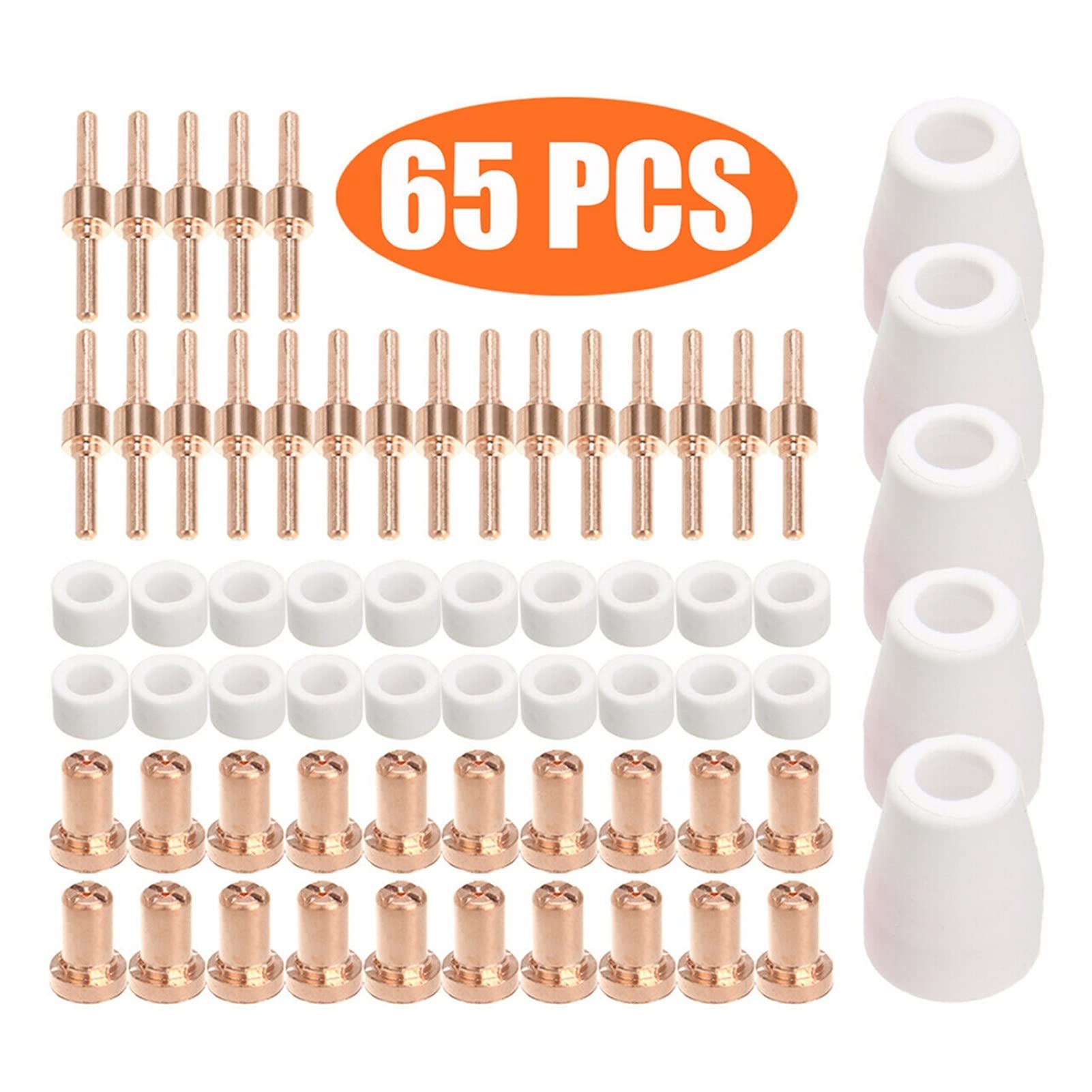 Zgrzewarka Punktowa, 40/65/85pcs L-G-40 PT-31 Materiały eksploatacyjne Cut-40 Cut-50D Pierścienie wirujące elektrody kubki(65pcs)