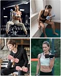 YOTTOY Adjustable Dumbbell Set of 2, 4-in-1 Hand Weights for Women at Home, Compact Free Weights Dumbbells Set with Soft Grip and Base, 2-5 lbs Each for Home Gym