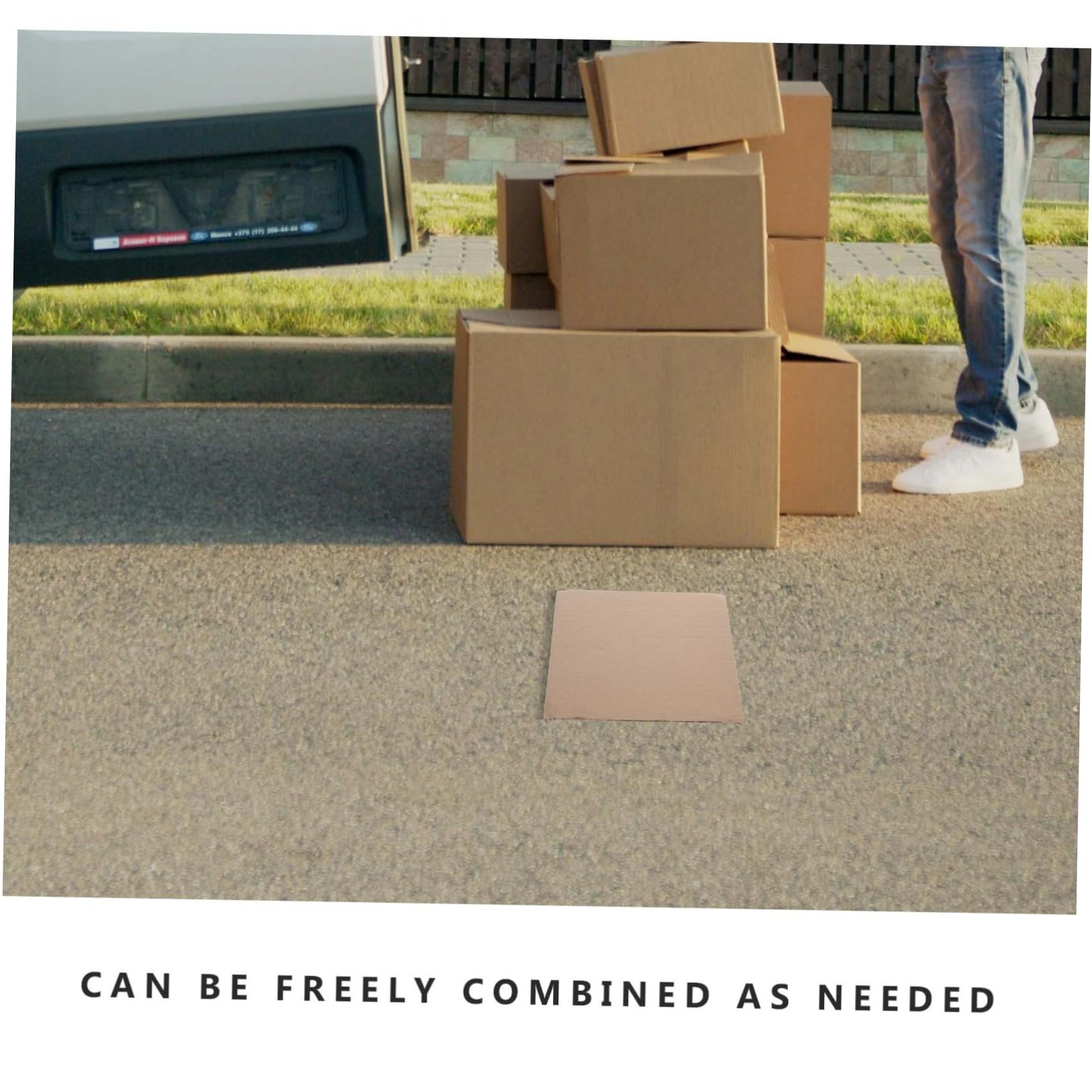 Cabilock 50piezas Partición de Cartón Corrugado Kraft Láminas para Separador de Cajas Protector de Bordes para Embalaje Relleno para Manualidades y Materiales de Embalaje para Pequeñas