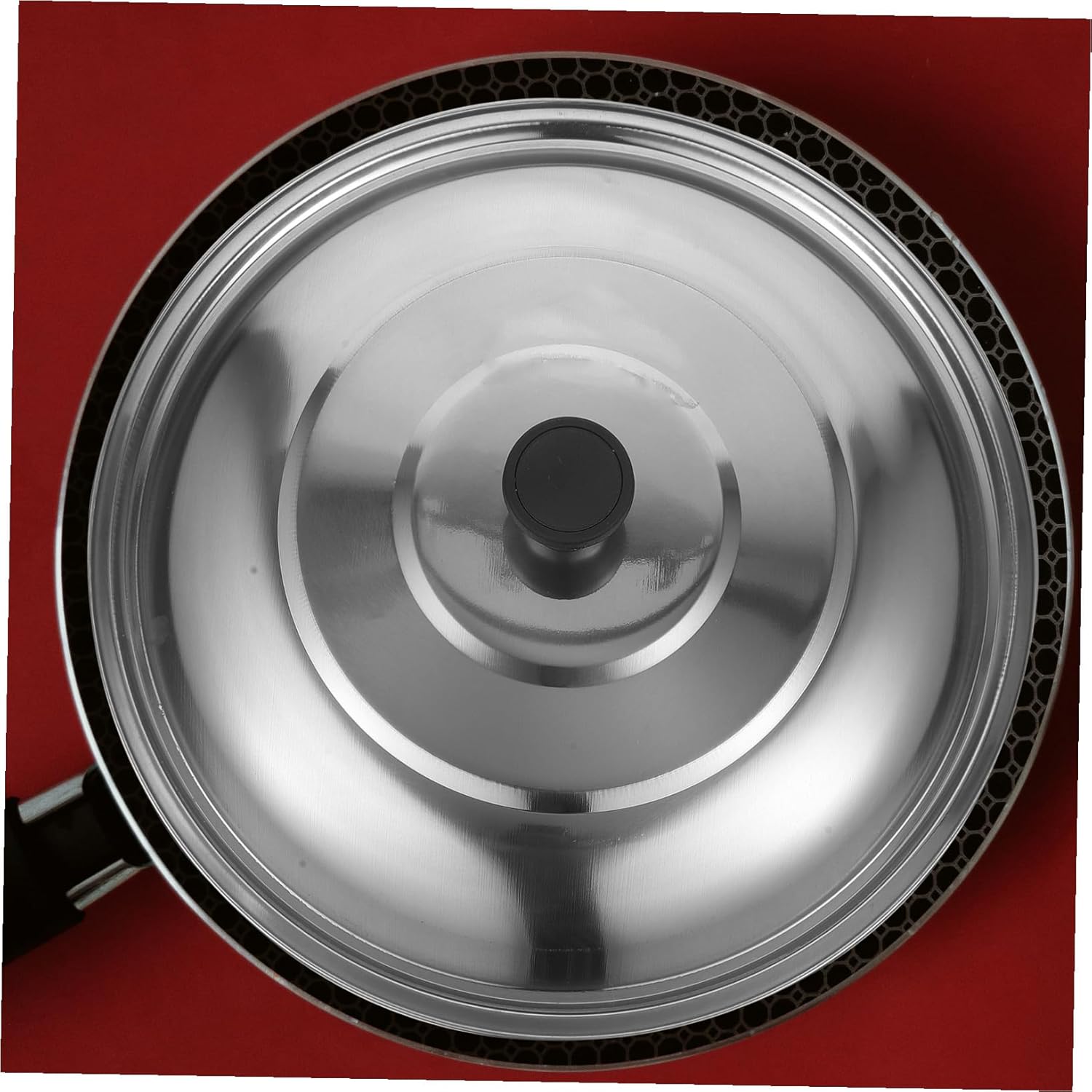Stainless Steel Pot Lid with Handle Anti-scald Cover for Frying Pan and Saucepan Metal Lid for Kitchen Cookware Dishwasher