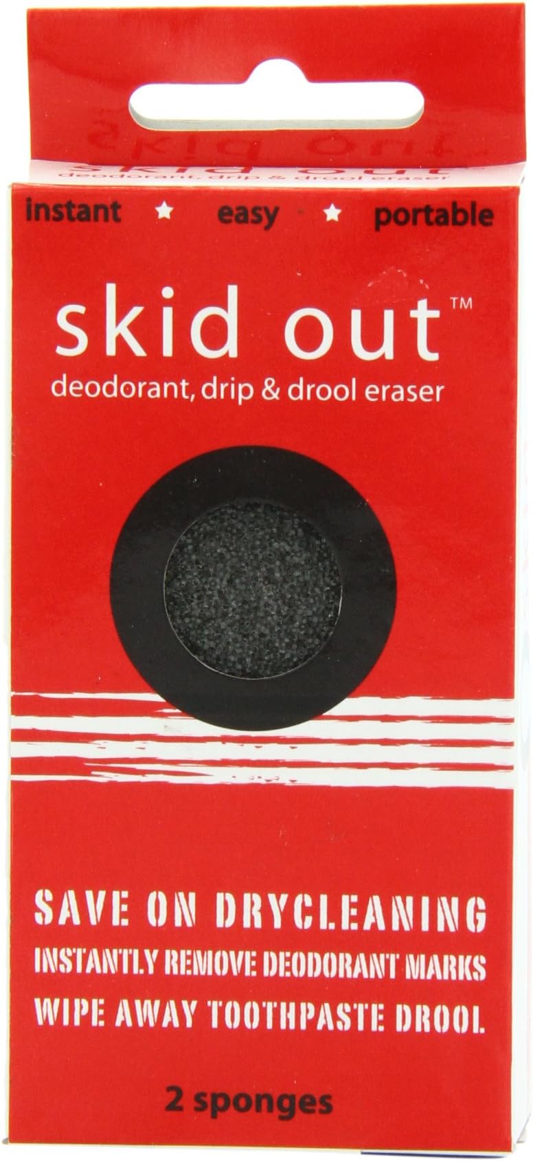 Skid Out: Deodorant, Drip & Drool Eraser Sponges, 2 pack
