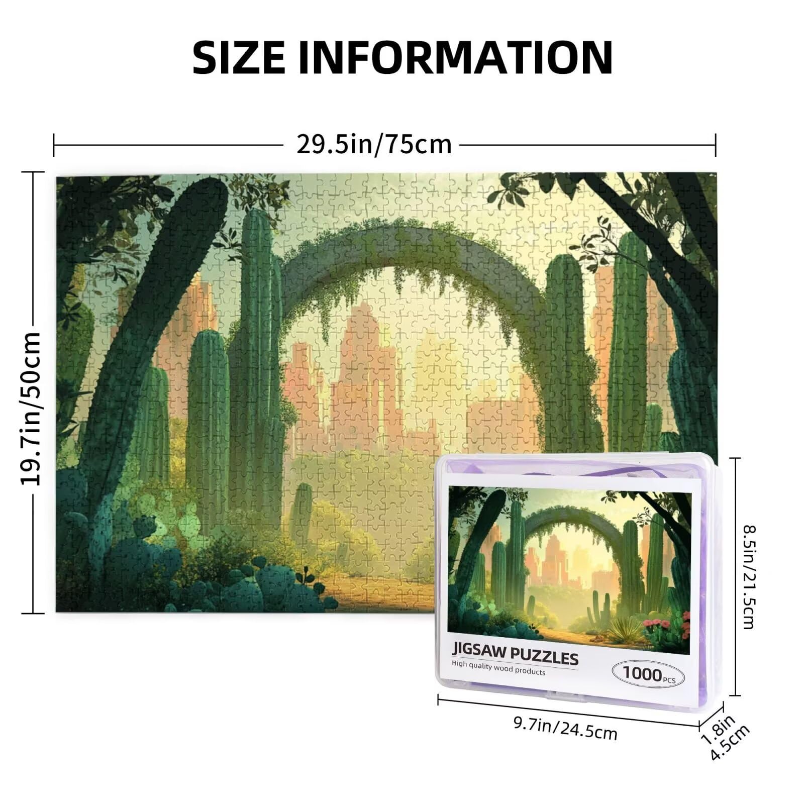 Puzzle leśne, 3000 elementów, puzzle, dla dorosłych, z pudełkiem na prezent, "zrób to sam", duże drewniane puzzle dla dorosłych, gra zręcznościowa dla całej rodziny, prezenty dla kobiet, 81 x 122 cm