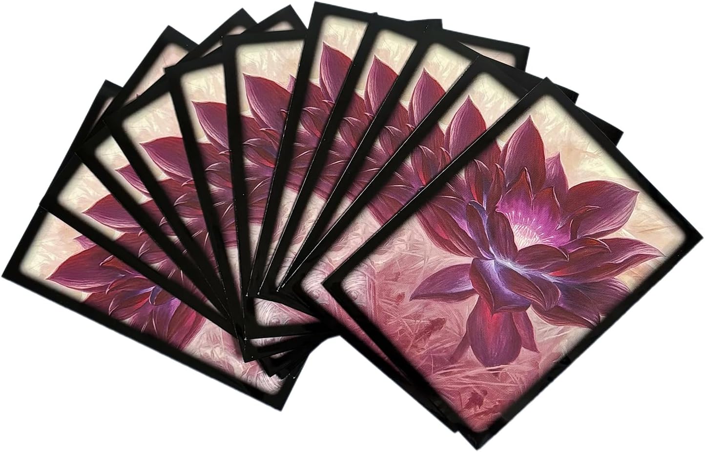 120 PCS/LOT Black Lotus Game Sleeves Cards Sleeve Card Cover for Trading Cards TCG Board Games Protective Sleeves 66x91mm