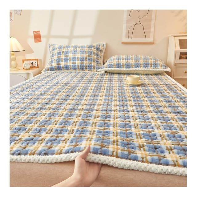 OBONG Twin Full Highly Breathable Milk Velvet Mattress Topper 4 Anchor Elastic Bands Queen King Size Futon Mattress