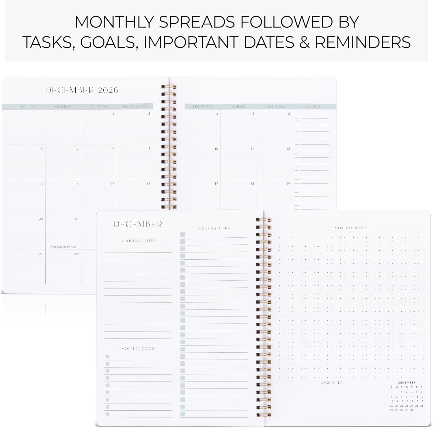 Beautiful 2026-2027 Monthly Planner and Calendar Book - To Do List Notebook That Easily Organizes Your Tasks to Boost Productivity - Runs From January 2026 Until December 2027 image 3
