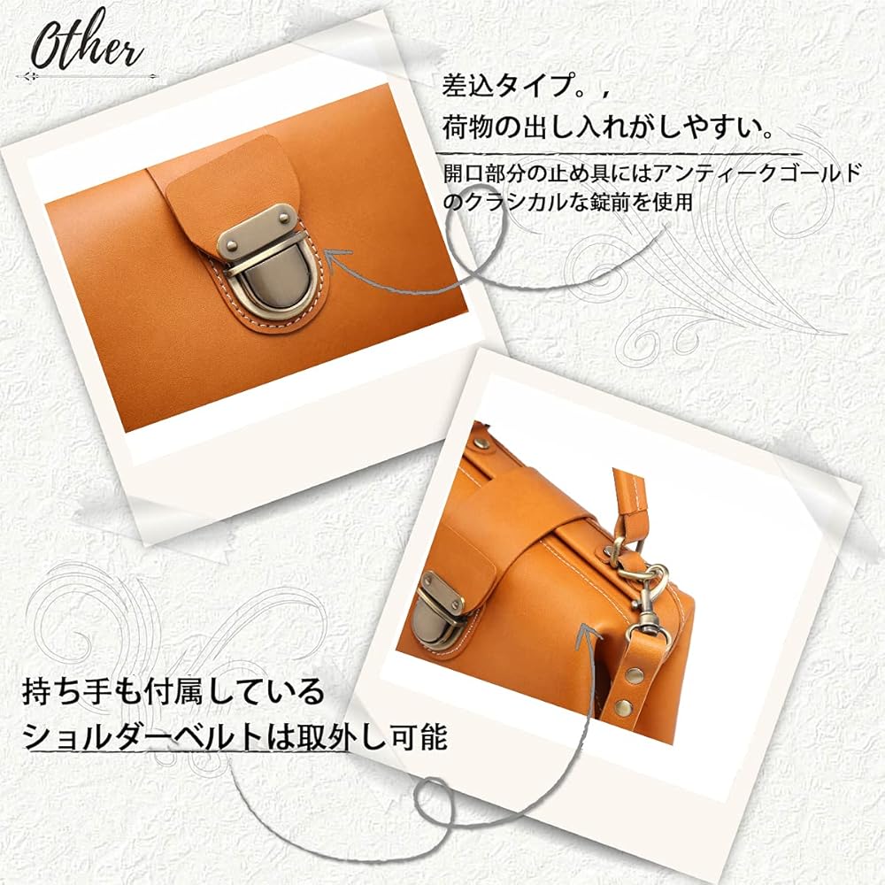 Amazon | [AKIYAMA] ショルダーバッグ レディース 本革 ダレスバッグ