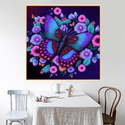 Miniatura 19 de Funxvoot Kits de punto de cruz estampados para principiantes, gama completa de kits de iniciación de bordado para adultos, kit de bricolaje de punto