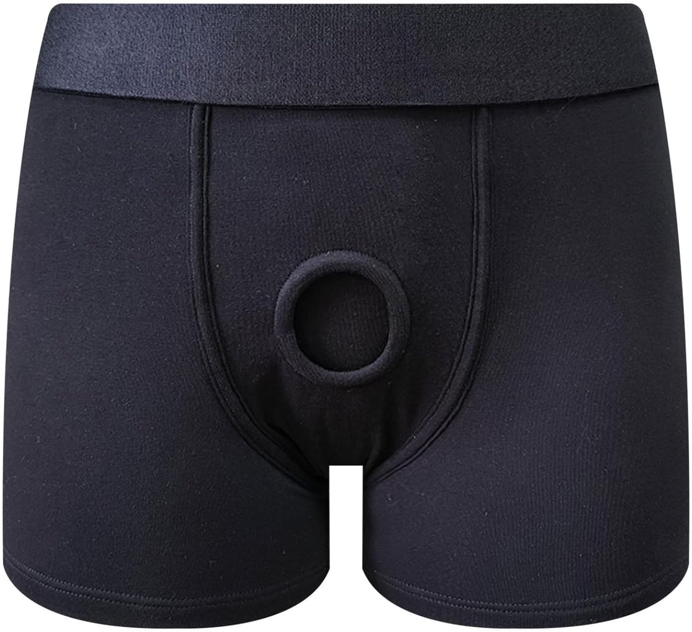 Womens Lesbian Open Pouch Hollow-out Underpants Boxer Briefs Cotton Panties Funny Underwear