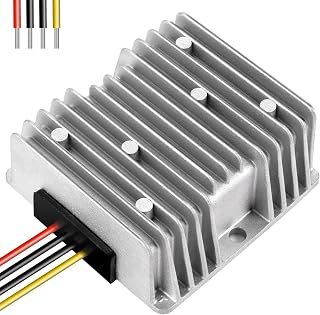 48V Step Down to 12V 20A Waterproof DC Voltage Converter Reducer Module 240W Regulator for Golf Cart Club Car Truck Vehicle Led Strip Light Grey