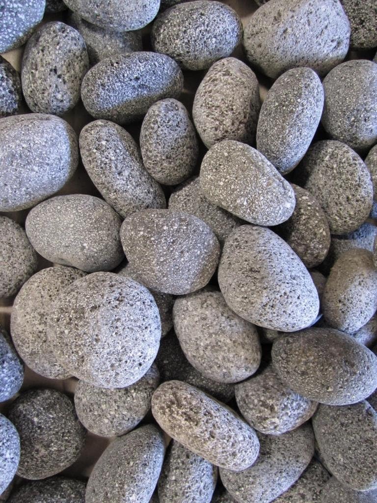 30 lb Lava Pebbles - 3/4 -in - 1-1/2 Natural Tumbled Round Pebbles for Indoor Outdoor Gas Fire Pit Rocks