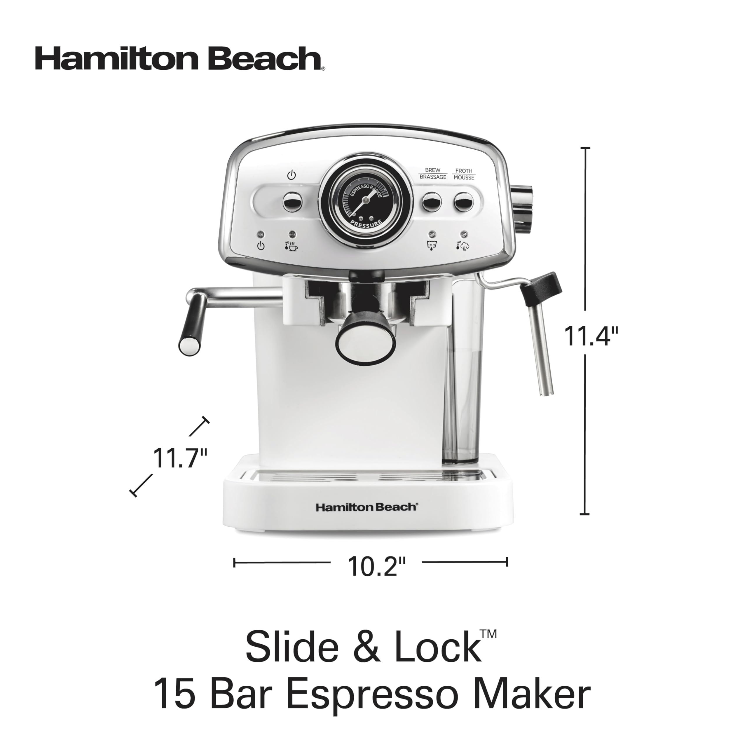 Hamilton Beach Espresso Machine - Cappuccino Latte -8