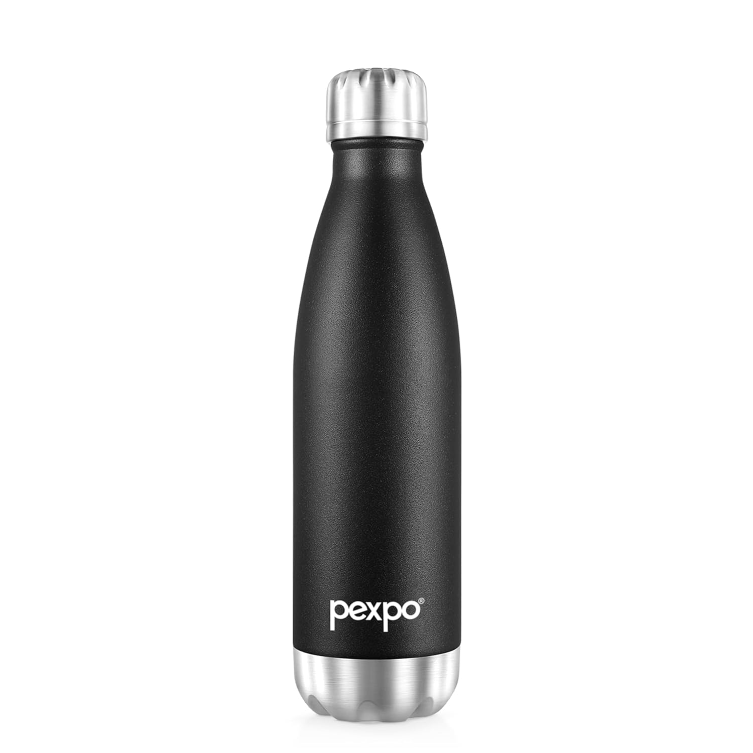 Go24 pexpo Water Bottle 500ml | Hot and Cold Flask | ISI Certified Steel Bottle | 3 Layer Insulation | Leakproof | for Hom...