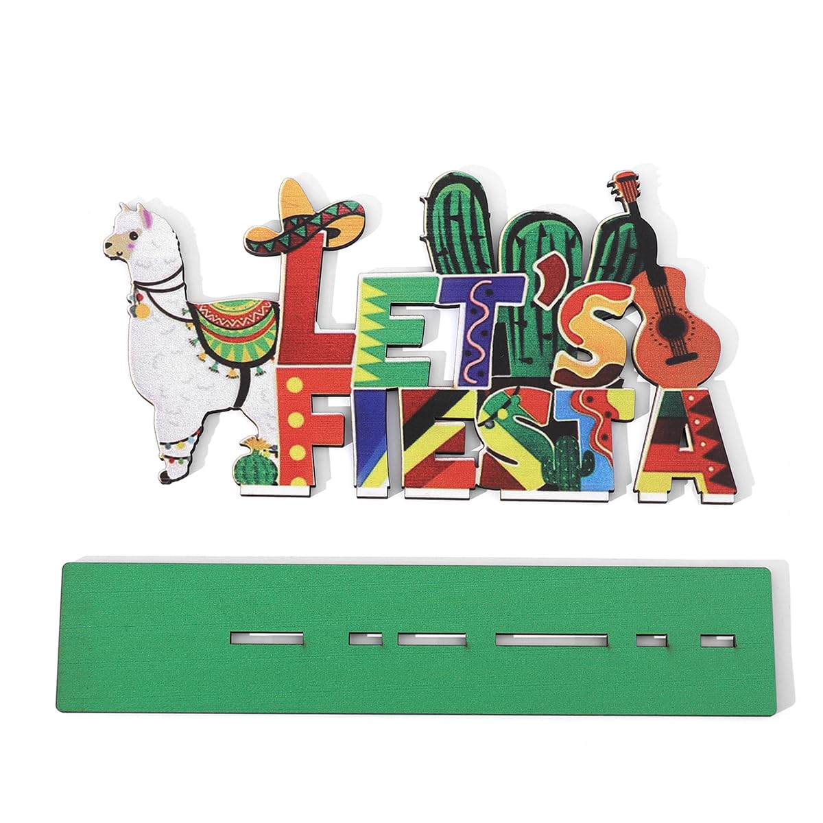 Cinco De Mayo Sheep Decorarions Table Signs,Mexican Fiesta Party Centerpieces Table Decorations Taco Bar Signs for Fiesta Mexican Theme Party Decor