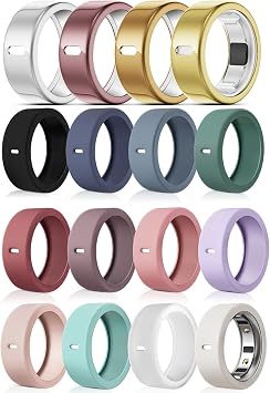 4 Pack Metallic Cover Compatible with Oura Ring Gen 4/3 Heritage/3 Horizon