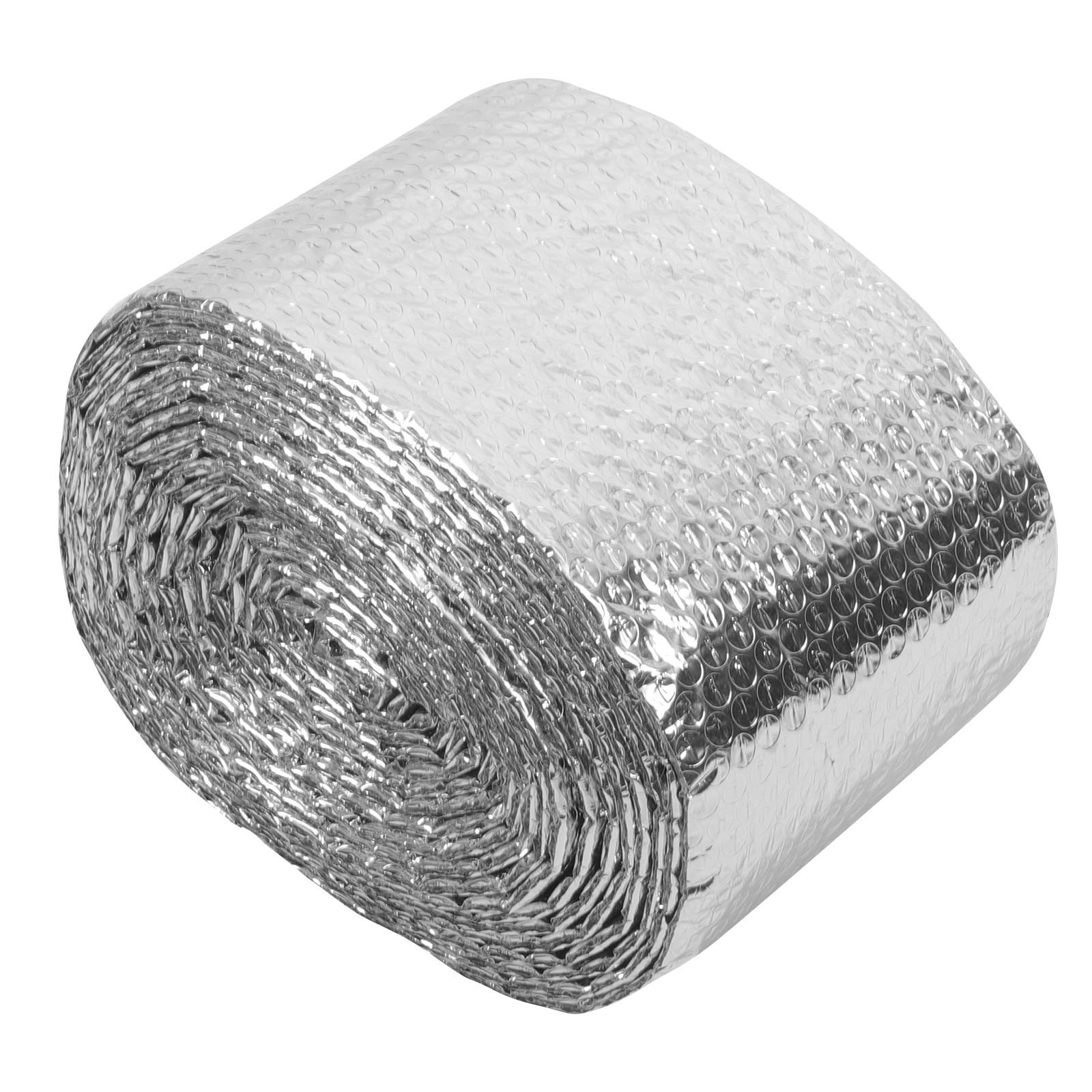 VANZACK Reflektierende Aluminium Luftpolsterfolie als Dämmrolle mit Wärmeeffekt und Einfacher Zuschnitt für Dächer und Gewächshäuser zur Isolation in Sommerferien