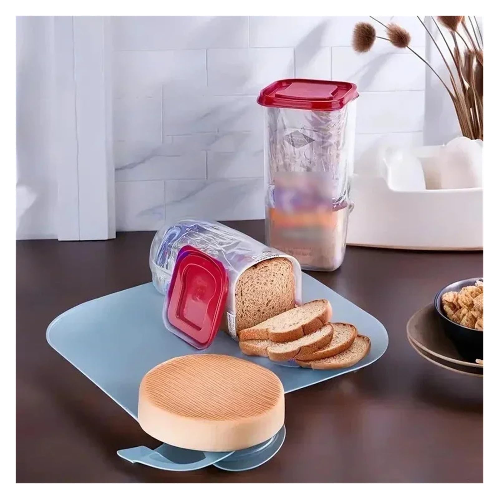 Contenitore rettangolare for pane, toast, contenitore for torte, for alimenti freschi e secchi, for congelati