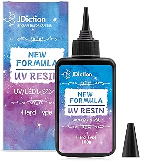 JDiction UV Resin, New 100g Crystal Clear UV Resin Sunlight Cure Hard Resin Kit for Jewelry Making, Casting and Coating, DIY Crafts