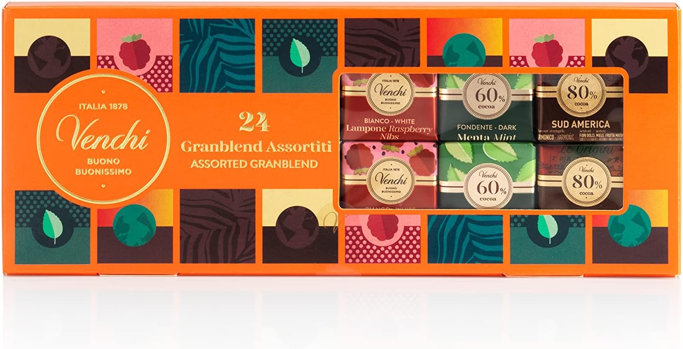 Venchi Gift Box with Assorted Granblend Chocolates, 163 g Gift Idea