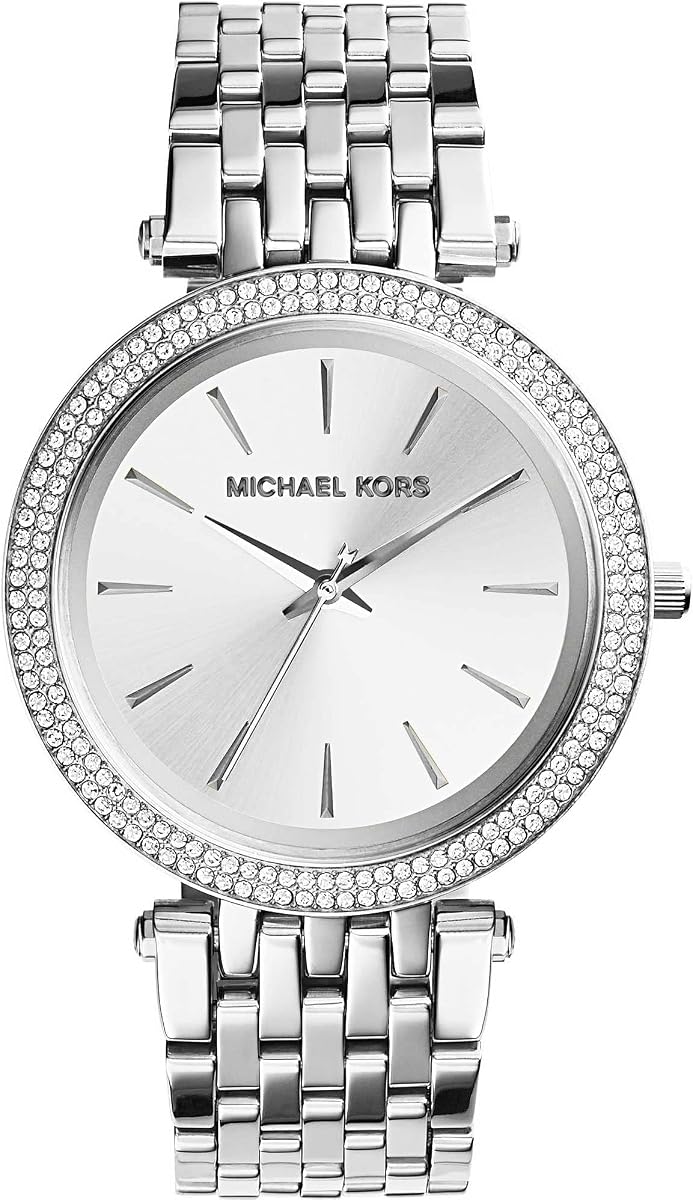 Reloj Darci para Mujer, Reloj de Acero Inoxidable y Cristal Pavé para Mujer