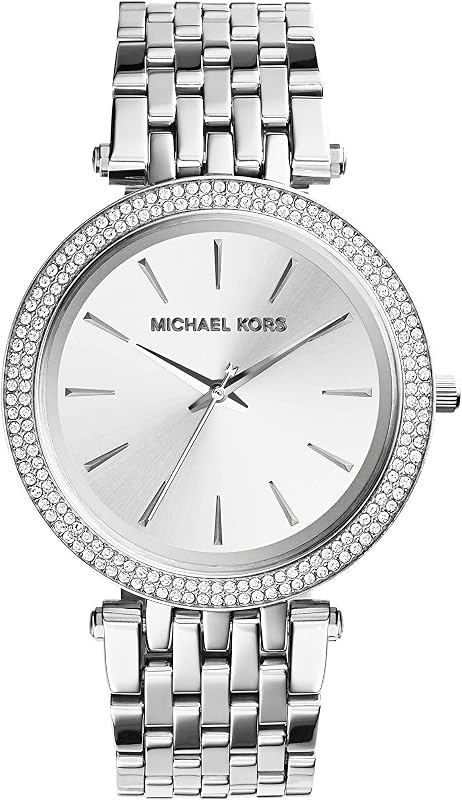 Reloj Darci para Mujer, Reloj de Acero Inoxidable y Cristal Pavé para Mujer