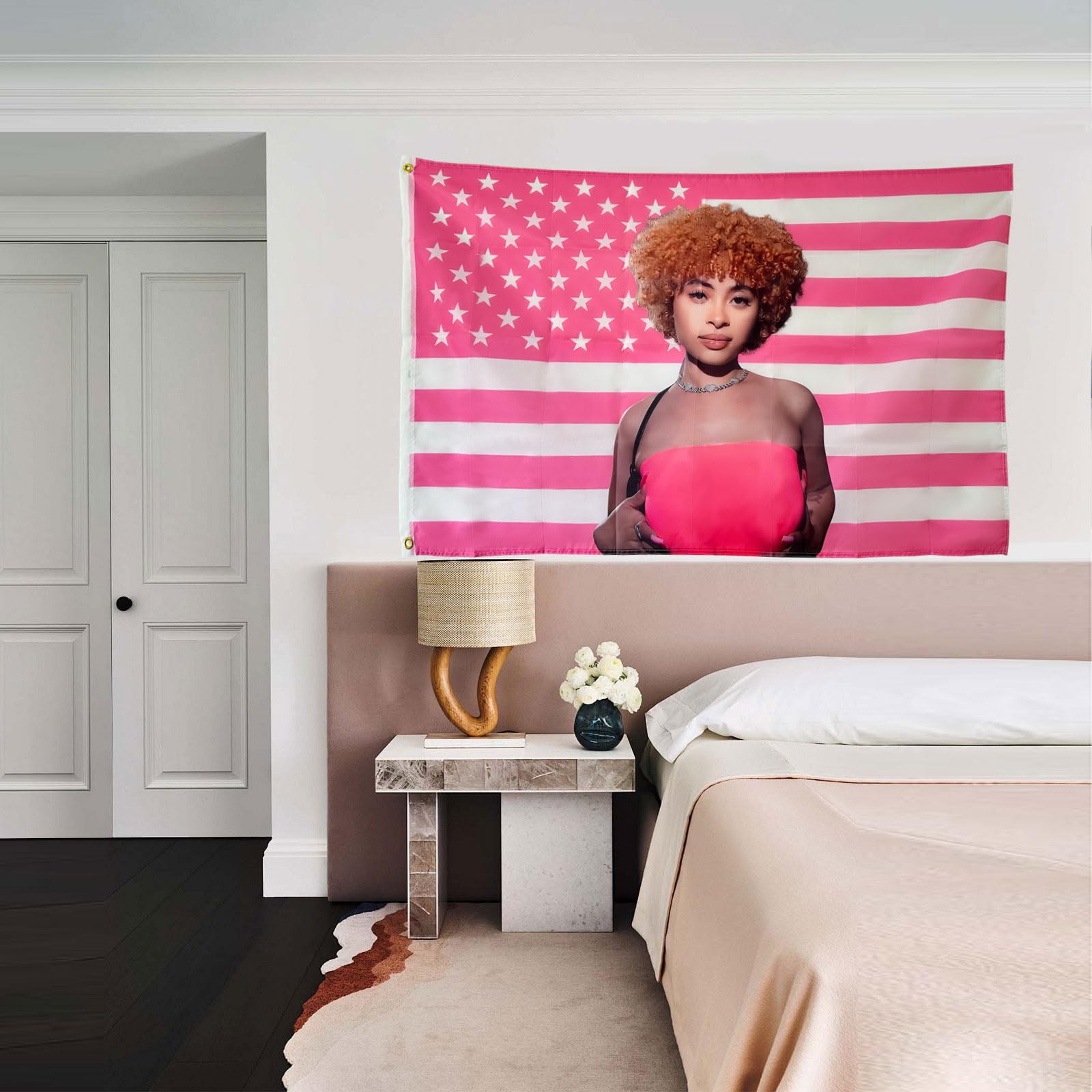 Wandteppich Mit Eisgewürz-Flagge – 90x150 Cm, Aus Polyester, Mit 4 Metallösen, Perfekt Für Studentenwohnheim & Deko