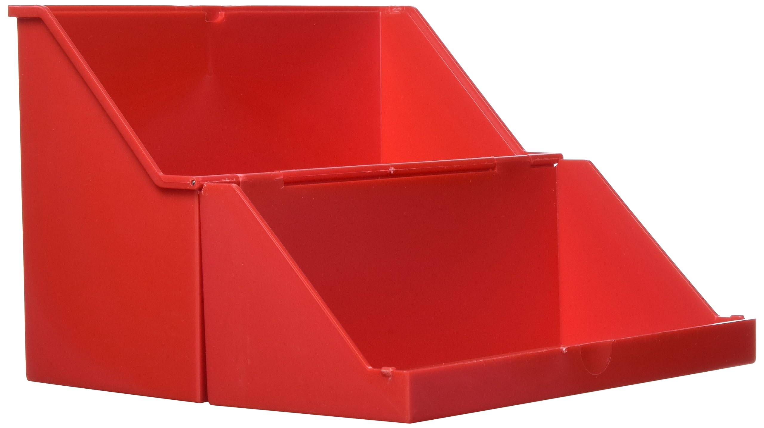 Helit Boîte à cartes format A5 horizontale, rouge