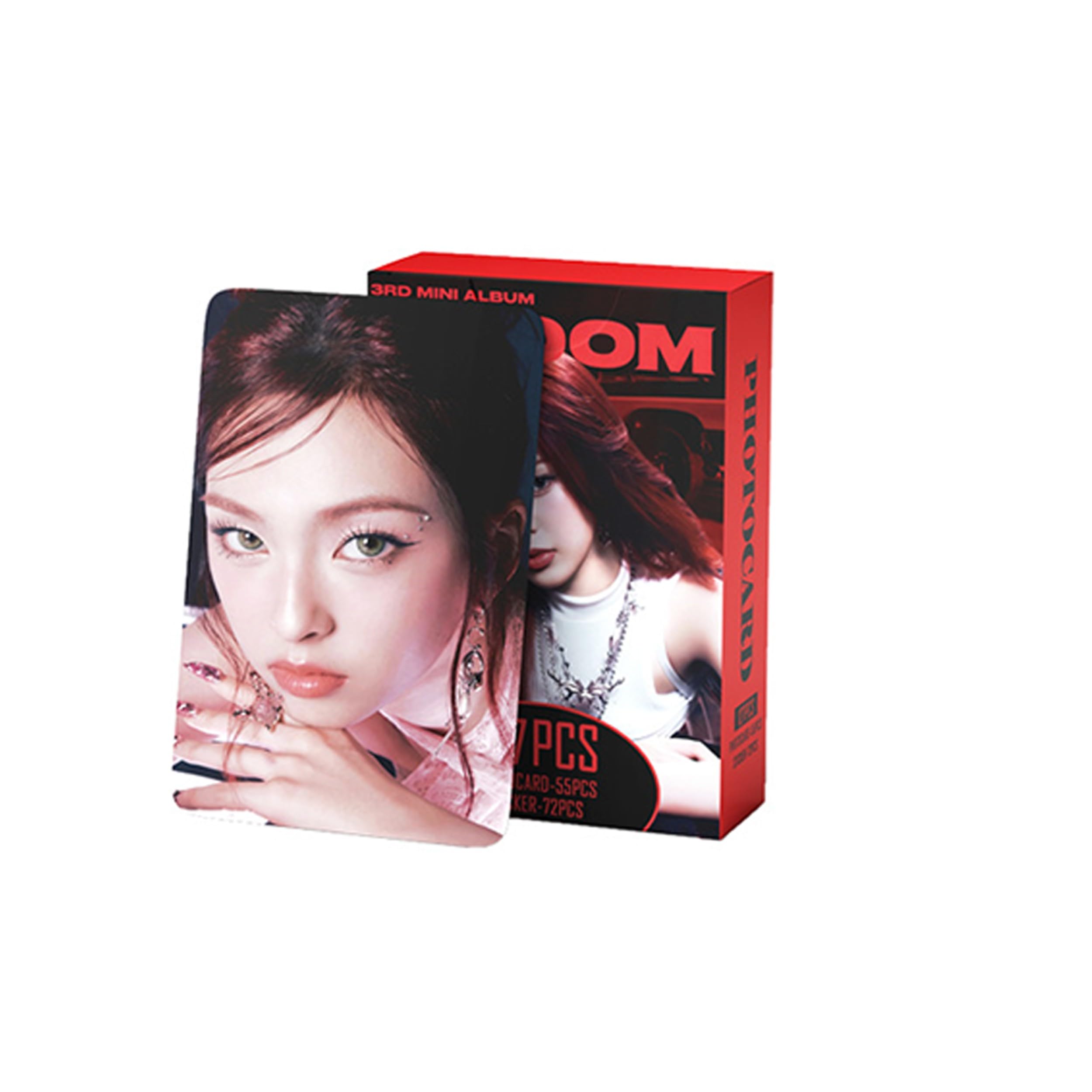 KPOP 127Pcs BABYMONSTER Photocards 55Pcs Lomo Cards Stickers 72Pcs โ image 1