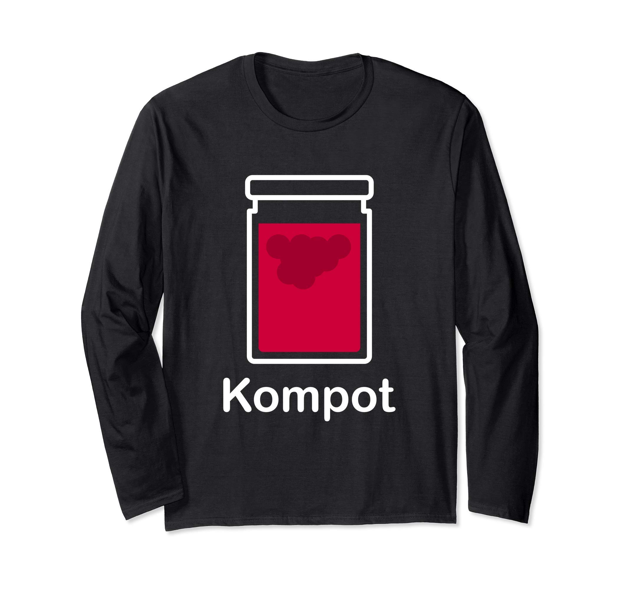 Kompot Jar Red Slavic beverage Long Sleeve T-Shirt