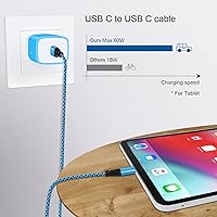 Vista 5 de Cargador de pared USB C, bloque de carga rápida PD tipo C de 20 W y cable de 6 pies compatible con Google Pixel 10/10 Pro XL/9a/9 XL 8a 8 7a 7 6 5