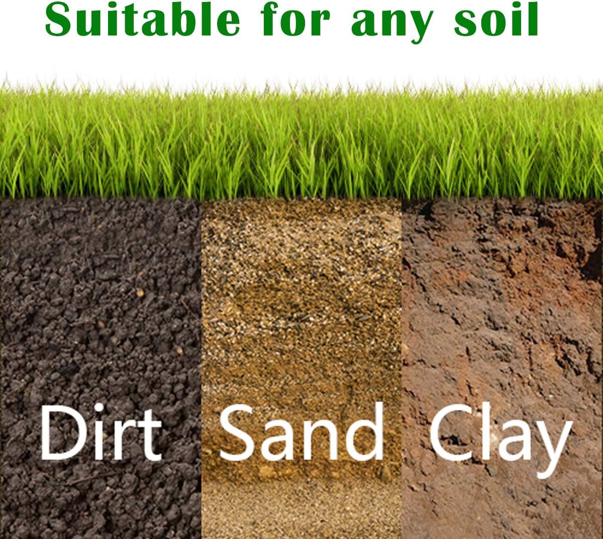 Goplus 18-Inch Rolling Lawn Aerator, Garden Yard Rotary Push Tine Spike Soil Aeration, Heavy Duty Aerator Lawn Tool, 40.5-Inch Handle